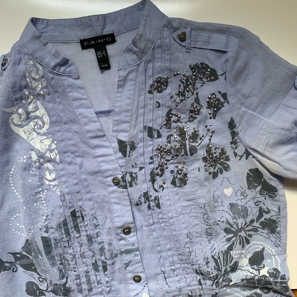 SOLD❗️ Short Sleeve Cotton Tunic - Picture 9 of 9